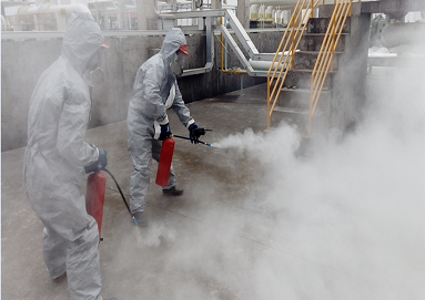 興盛油庫(kù)舉行消防演練，提高應(yīng)急能力